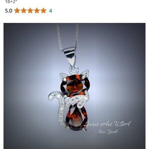 Spirit Art USA Sterling Silver and Garnet necklace